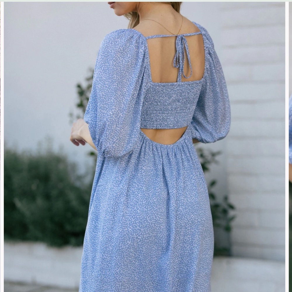 Morning Lavender Midi Dress